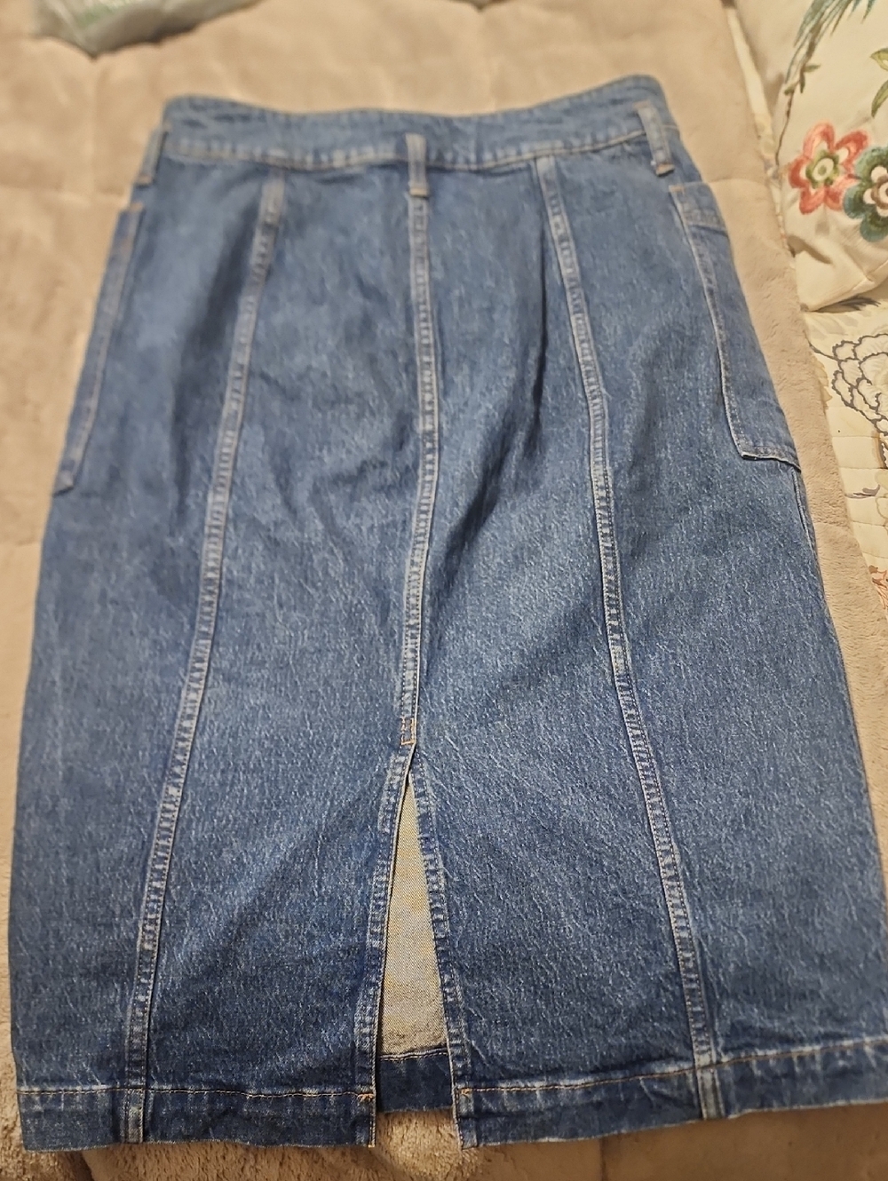 Madewell Hi Rise Midi Denim Skirt - Picture 5 of 7